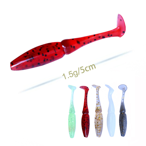 Balleo 10pcs/lot soft lure 1.5g/5cm rubber Fishing lure Shad Swimbaits Silicone bait soft Bait lure For perch pike ► Photo 1/5