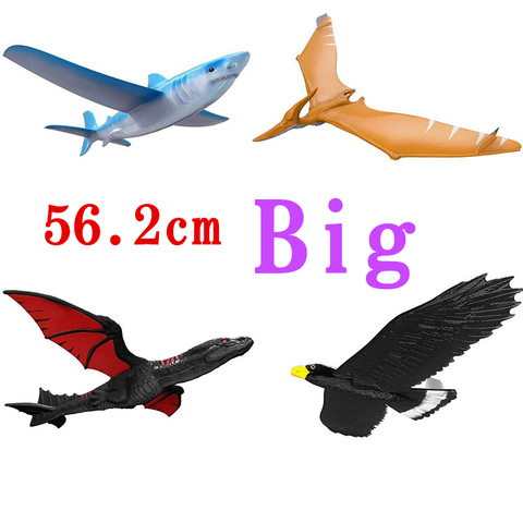 EPP Airplane Hand Launch Throwing Glider Aircraft Inertial Foam Dragon Eagle Shark Plane Model Outdoor Toy Educational Toys Gift ► Photo 1/6