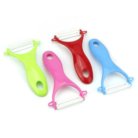 Vegetable Fruit Multi-function handle Ceramic Peeler Skin Portable Household for home kiction Tools Accessories Random Color ► Photo 1/6