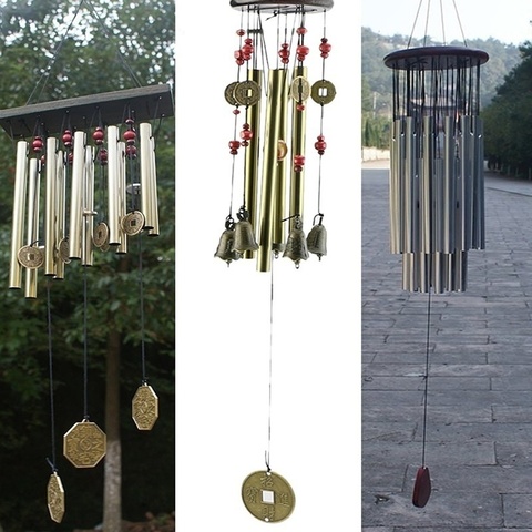 1 Pcs Wind Chimes Home 4/10Tubes Bells Copper Yard Garden Outdoor Living Decor Gift Windchimes ► Photo 1/6