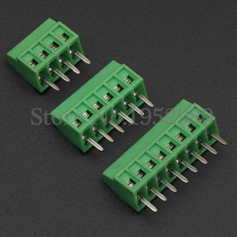 50PCS 2.54MM PCB Universal  Screw Terminal Blocks Connector 2/3/4/5/6/7/8/9/10-12 Pin/Poles KF120 Straight Pin Copper RoHS ► Photo 1/6
