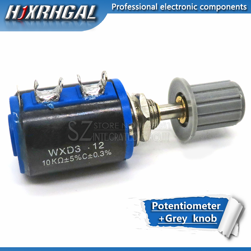 10pcs WXD3-12 100 Ohm 100R Multi-Turn Wirewound Potentiometer