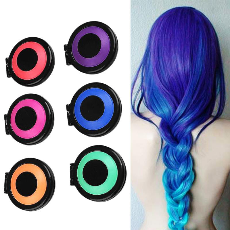 Hot 6pcs/set Temporary Hair Dye Powder Cake Hair Color Crayons Styling Hair  Chalk Set Non-toxic Salon Tools Kit for Party - Price history & Review |  AliExpress Seller - Beautiful Password Store |