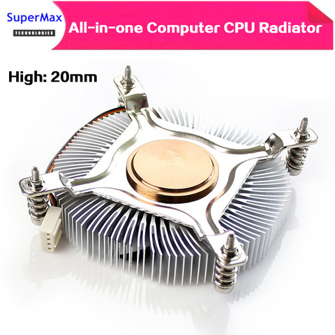 20MM ultra-thin CPU cooler silent temperature control for ITX All-in-one computer HTPC host 1U computer host ► Photo 1/3