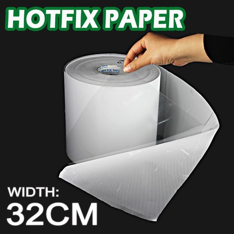 32CM wide Hot fix paper tape iron on heat transfer film super adhesive quality to DIY HotFix rhinestone crystal on garment tools ► Photo 1/3