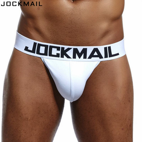 JOCKMAIL Brand mens bikini Gay underwear Sexy mens string bikini briefs cuecas calzoncillos hombre slip Cotton mens panties ► Photo 1/6