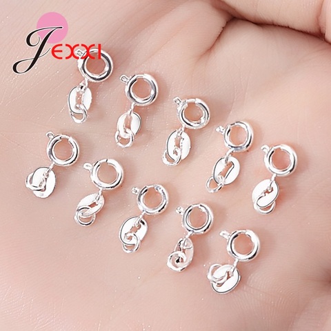 10PCS 925 Sterling Silver Metal Lobster Clasps Hooks Bracelet End Connectors for Jewelry Making DIY Necklace Accessories ► Photo 1/6