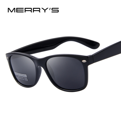 MERRYS Men Polarized Sunglasses Classic Men Retro Rivet Shades Brand Designer Sun glasses UV400 S683 ► Photo 1/6