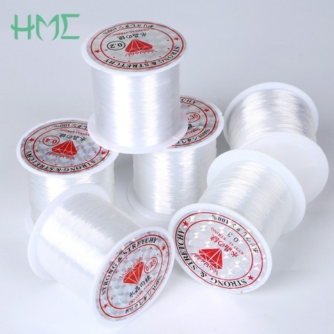 Wholesale Dia.0.2/0.25/0.3/0.35/0.4/0.45/0.5/0.6/0.7/0.8mm 1 Roll Transparent/Clear Strong String Cord Wire Rope for Fishing ► Photo 1/6