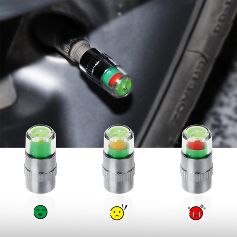 2.0 Bar/ 2.2Bar/ 2.4Bar 36PSI Car Auto Tire Pressure Monitor Valve Stem Caps Sensor Indicator Eye Alert Diagnostic Tools Kit ► Photo 1/5