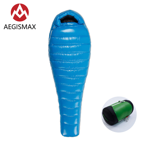 AEGISMAX G1 Series Adult Outdoor Ultralight Camping 800FP White Goose Down Mummy Spring Autumn Sleeping Bag ► Photo 1/6