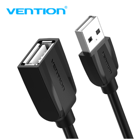 Vention USB 2.0 Extension Cable Data Male to Female Cable Extender 1m/1.5m/2m/3m/5m for Phone Charging Computer USB2.0 Extending ► Photo 1/6