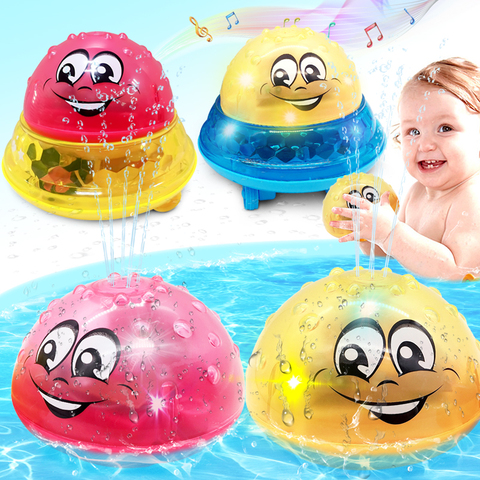 Bath Toys Spray Water Light Rotate with Shower Pool Kids Toys for Children Toddler Swimming Party Bathroom LED Light Toys Gift ► Photo 1/6