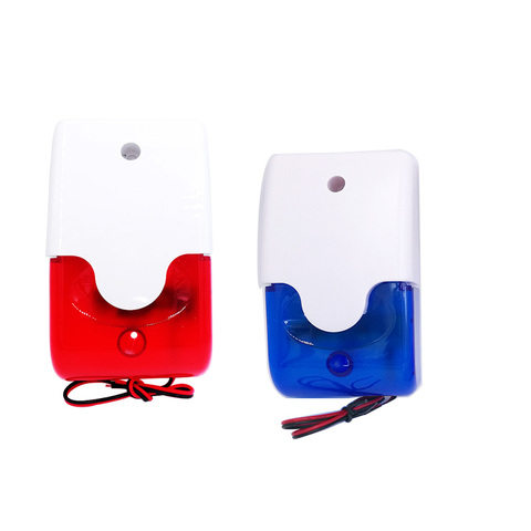 HH-103 Mini strobe siren indicator light sound alarm lamp flashing light wired red 12V 24V 220V 110DB ► Photo 1/6