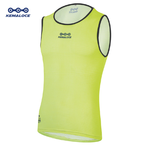 Sleeveless Men Bicycle Undershirts Highly Breathable Unisex Bike Base Layer Yellow Pro 2022 Cool Mesh Light Cycling Base Layers ► Photo 1/6