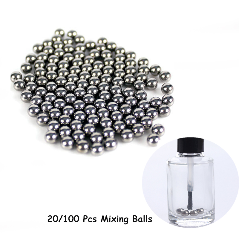 20Pcs 100Pcs 5mm Nail Polish Mixing Balls Stainless Steel Beads for Glitter  Polish Tools - Price history & Review | AliExpress Seller - UR Sugar  NailSalon Store 