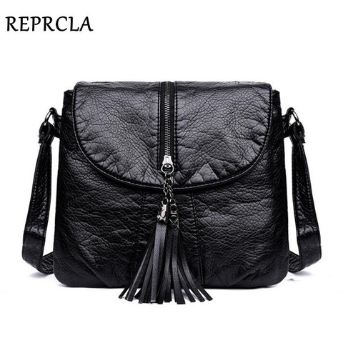 REPRCLA New Designer Shoulder Bag Soft Leather Handbag Women Messenger Bags Crossbody Fashion Women Bag Female Flap Bolsa ► Photo 1/6