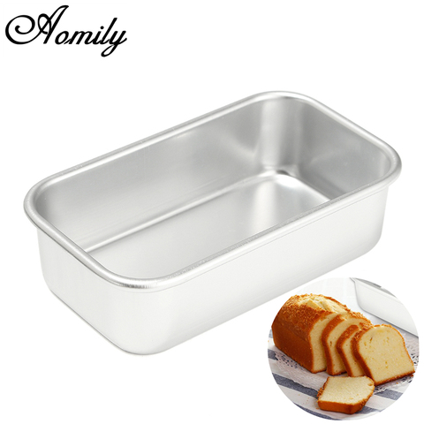 Aomily Baking Cake Pan Rectangle DIY Aluminum Alloy Mini Pudding Mold Cake Mold Kitchen Tools Cake Pan Home Party Kitchen Tools ► Photo 1/6