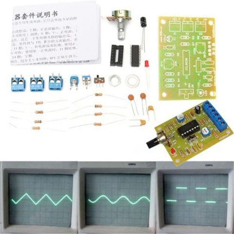 ICL8038 Monolithic Function Signal Generator DIY Kit Sine Triangle Square Sawtooth Output Adjustable Frequency Amplitude ► Photo 1/6