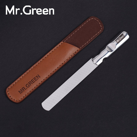 MR.GREENProfessional Imports of stainless steel metal nail file Buffer Double Side manicure tools small rubbing polishing strip ► Photo 1/6