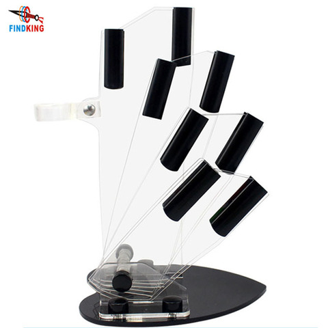 Transparent and heart botton acrylic ceramic knife holder, kitchen knife stand ► Photo 1/3