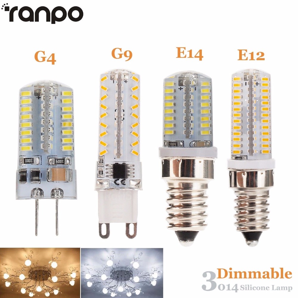 Dimmable G4 G9 E14 9W 152-LED 3014SMD Corn Bulb Light 110V 220V 