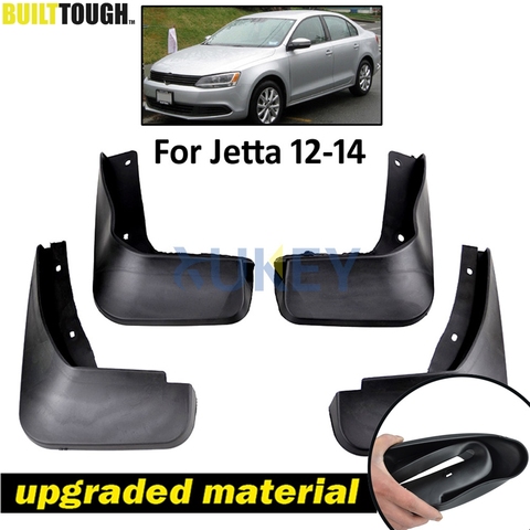 Set Mud Flaps For VW Jetta Mk6 A6 2011 2012 2013 2014 Vento Sedan Mudflaps Splash Guards Front Rear Mud Flap Mudguards Fender ► Photo 1/6