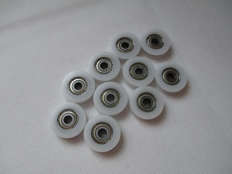 Fixmee 10pcs 30mm Round Groove Nylon Pulley Wheels Roller for 3mm rope w/ 625ZZ Bearing ► Photo 1/2