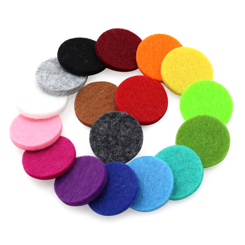 10pcs/lot Colorful 15mm/20mm/23mm/27mm Aromatherapy Felt Pads for 34mm Essential Oil Diffusing Perfume Locket pendant jewelry ► Photo 1/6