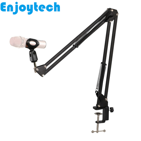 New Arrival Foldable Metal Stands Mounts Holder for Microphones Tabletop Convenient Tripod Bracket with Clamp for Bloggers ► Photo 1/6