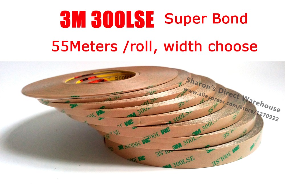 6mm thickness 55 meters thickness 3M 300LSE 9495LE Double Sided