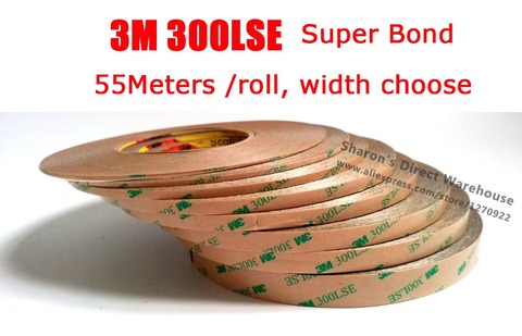 3M 300LSE Double Side Tape Strong Adhesive Transparent Clear, 18