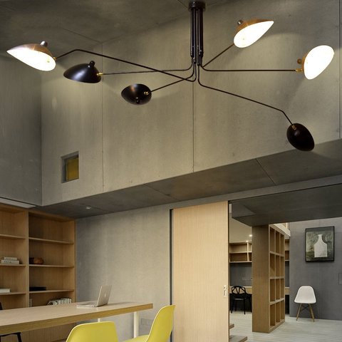 Modern DaWn Spider Serge Mouille Ceiling Lights for Living Room Bedroom Lamp Hanging Luminaire Home Lighting Fixtures Art Deco ► Photo 1/5