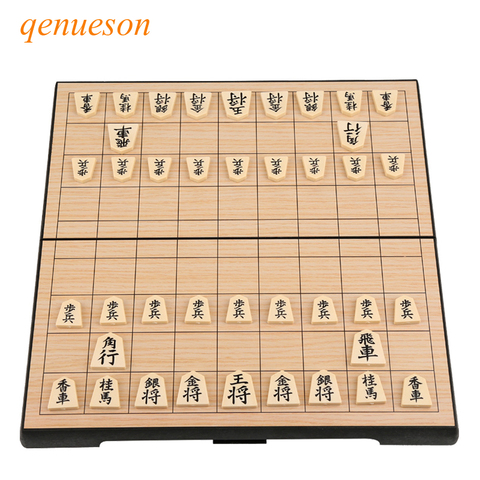 High Quality Magnetic Folding Shogi Set Foldable Boxed Japanese Chess Game Portable for Funny Family Party Kids Gift Board Games ► Photo 1/6