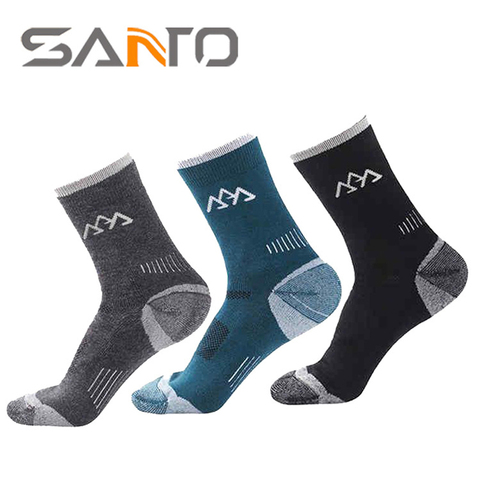2Pairs/lot 2022 Wool Coolmax Socks Men's Quick-drying Deodorant Thermal Socks Breathable Casual Socks for Men Meias Masculinas ► Photo 1/6