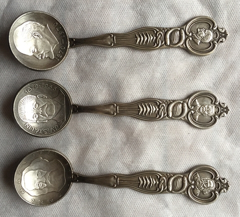 3 spoons COINS SPOONS ► Photo 1/2