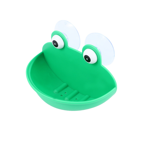 SUPEHOMES Soap Dish Holder For Kitchen Bathroom ABS Durable with Suction Cups Frogs Shaped Soap Case Household Accessory ► Photo 1/6