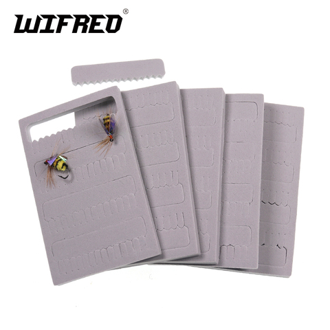 Wifreo 5PCS Fishing Fly Holding Foam with Sticker Backing for Tackle Box Bag Lure Box Fly Case DIY ► Photo 1/6