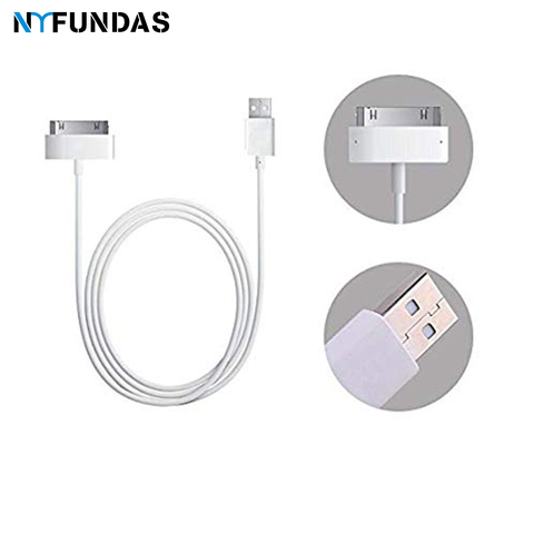 NYFundas 30 pin usb charger cable for Apple iphone 4 4s 3 3GS ipod nano ipad 2 3 iphone4 iphone4s 1m charging cargador chargeur ► Photo 1/6
