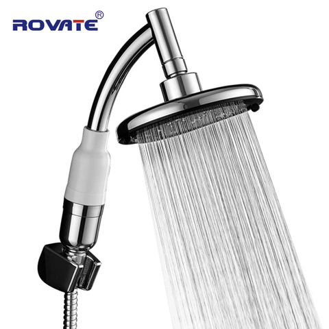 ROVATE Bath Large Hand Shower Head Power Nozzle Hydromassage Pressure Boost Water Saving Big Rain Showerhead Accessories ► Photo 1/6