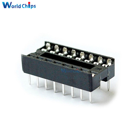 10PCS 16-Pins DIP IC Sockets Adaptor Solder Type Socket ► Photo 1/1