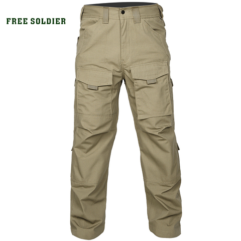 FREE SOLDIER Outdoor Sports Camping Hiking Tactical Pants Men's Trousers Four Seasons Multi-pocket YKK zipper ► Photo 1/6