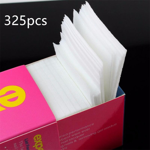 New 325pcs Cotton Pad Nail Polish Remover Lint-Free Wipes Napkins For Manicure Nail Art Gel Polish Remover Nail Wipe 40#721 ► Photo 1/6