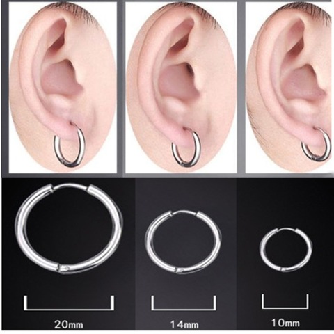 Minimalist Circle Women's Earrings fashion Stainless Steel Jewelry