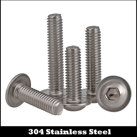 M5 M5*8/10/12/16/20/25/30 M5x8/10/12/16/20/25/30 304 Stainless Steel Hexagon Socket Round Button Head Assembly Screw With Washer ► Photo 1/2