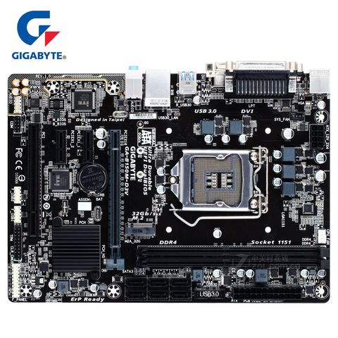 Gigabyte GA-B150M-D3V Original Motherboard LGA 1151 DDR4 2133Mhz USB3.0 32G B150 D3V Desktop Mainboard SATA III PCI-E 3.0 Used ► Photo 1/1