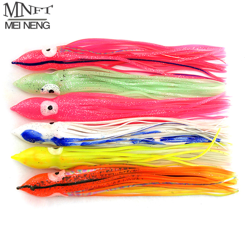 MNFT 2 Pcs/lot 20-24cm Octopus Lure Squid Jig Fishing Soft Lures Big Squid Bionic Bait Skirt Sea Fishing Tackle Random Mix Color ► Photo 1/6