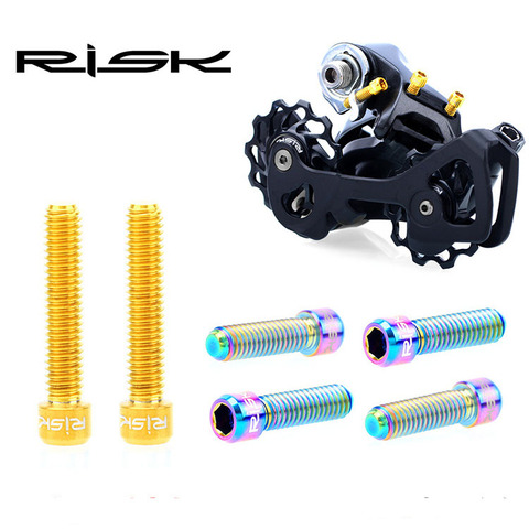 Ultralight Bike M4x13.5mm 20mm Titanium Ti Socket Head Bolts Allen Hex Screw For Front /Rear Derailleur H/L Thumb Shifter Bolts ► Photo 1/5