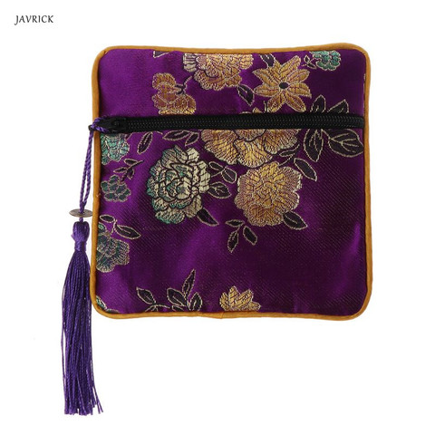 Classic Chinese Embroidery Jewelry Bag Organizer Silk Tassel Traditional Pouch Beads Storage Holder Wedding Jewelry Packaging ► Photo 1/6
