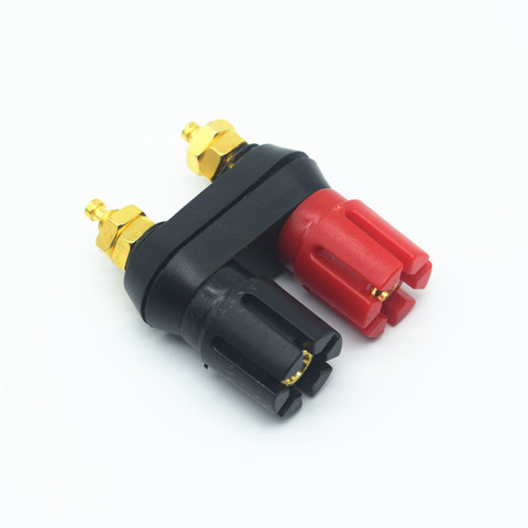 1pc Banana plugs Couple Terminals Red Black Connector Amplifier Terminal Binding Post Banana Speaker Plug Jack ► Photo 1/2